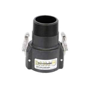 2" Female Coupler X 2" Extended Male Thread Poly Cam Lever Coupling