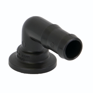 1" Flange X 1" 90° Hose Barb Elbow