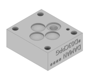 Daman Cover Plate with Gauge Port