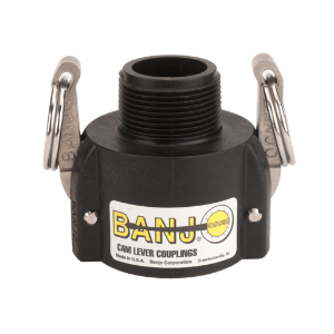 1½" Female Coupler X 1¼" Male Thread Poly Cam Lever Coupling