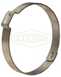 3/8" Nominal Zinc Plated Pinch-On Single Ear Clamp