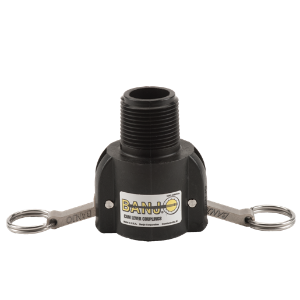 1" Female Coupler X 1" Male Thread Poly Cam Lever Coupling