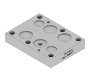 D08 cover Plate with Gauge Port