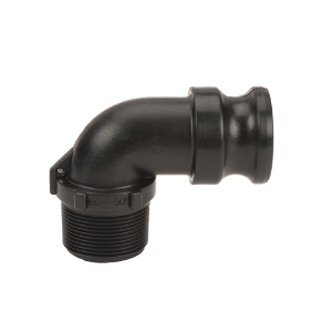 1½" 90° Male Adapter X 1½" Male Thread Poly Cam Lever Coupling